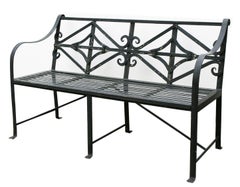 Regency Style English Iron Garden Seat