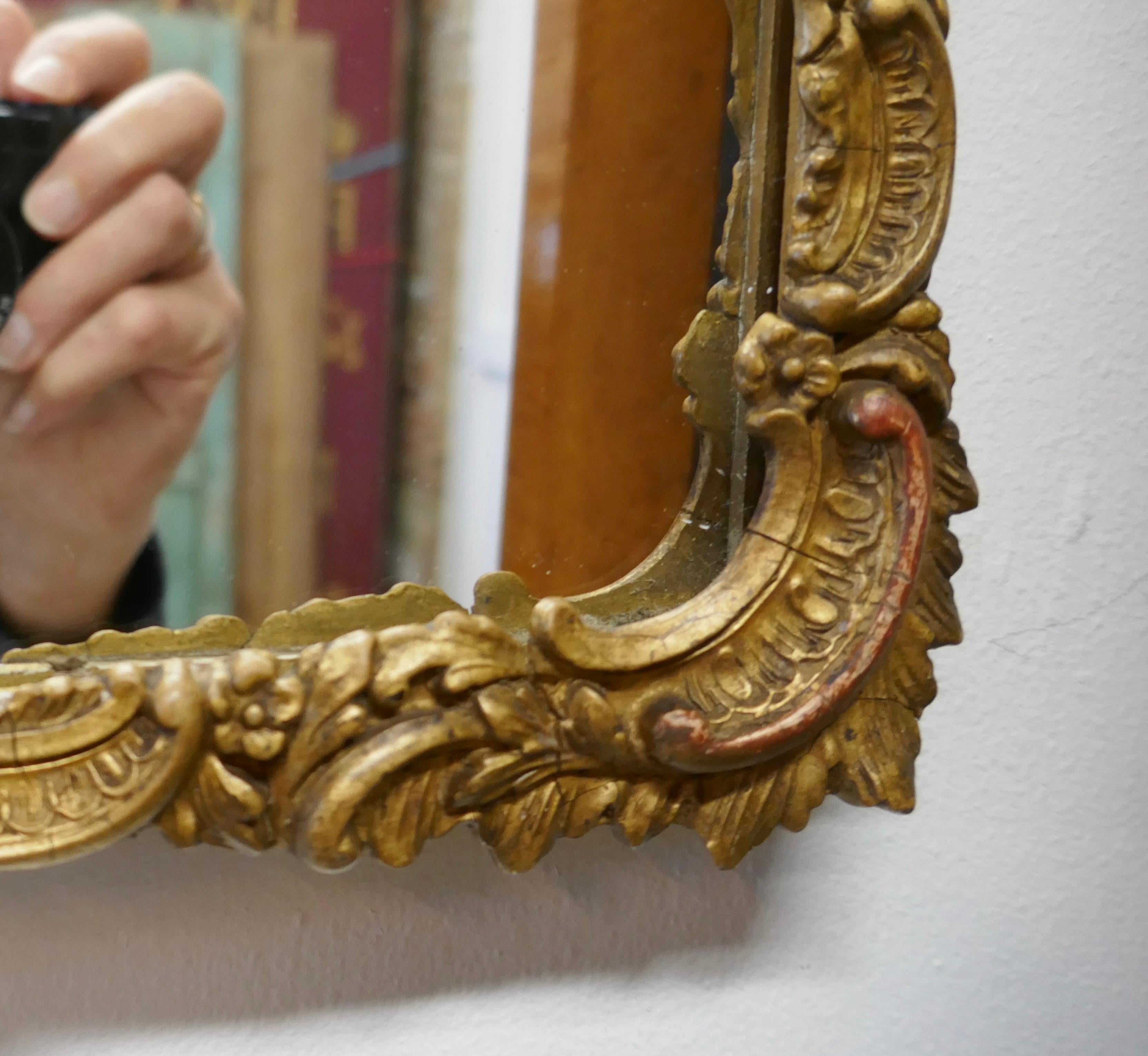 Regency Style Gilt Wall Mirror In Good Condition For Sale In Chillerton, Isle of Wight