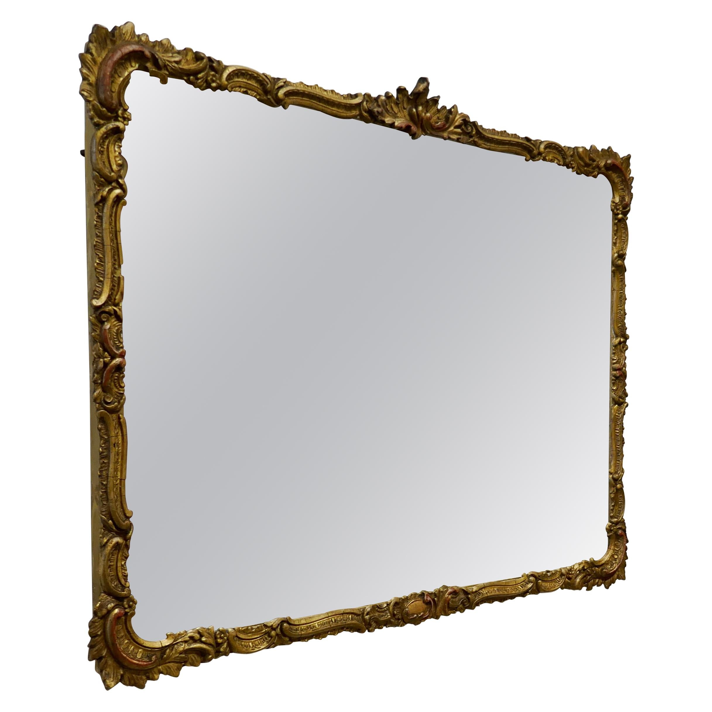Regency Style Gilt Wall Mirror For Sale