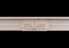 Regency Style Statuary Marble Fireplace