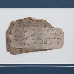 A relic from the family of Bounty Mutineer John Adams: documented piece of Bark