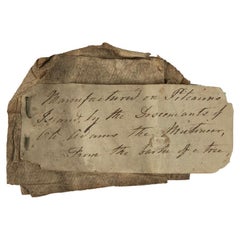 Used A relic from the family of Bounty Mutineer John Adams: documented piece of Bark 