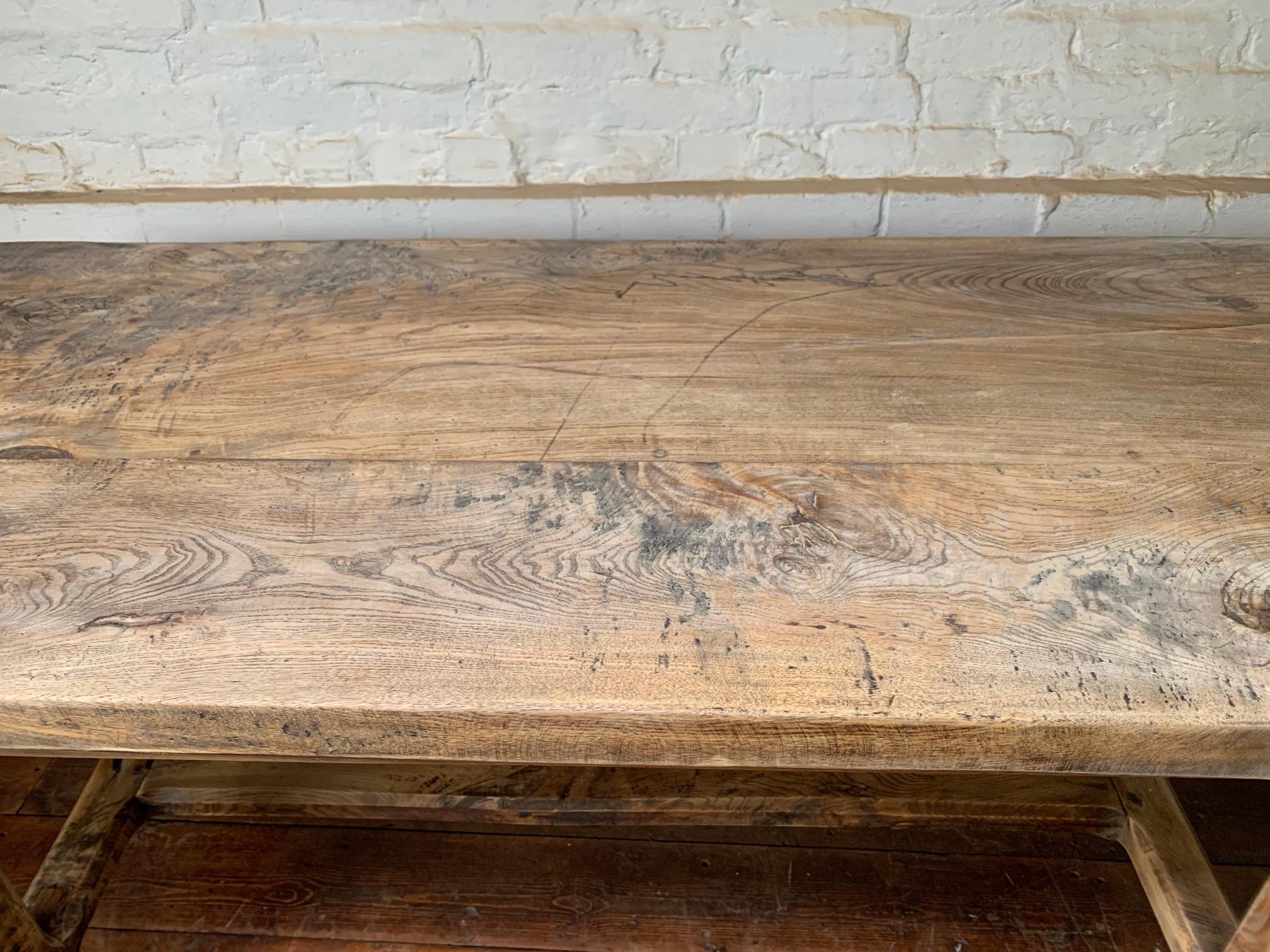A Remarkable Late 18th Century French Burr Elm Table, (6-8 seater) 4