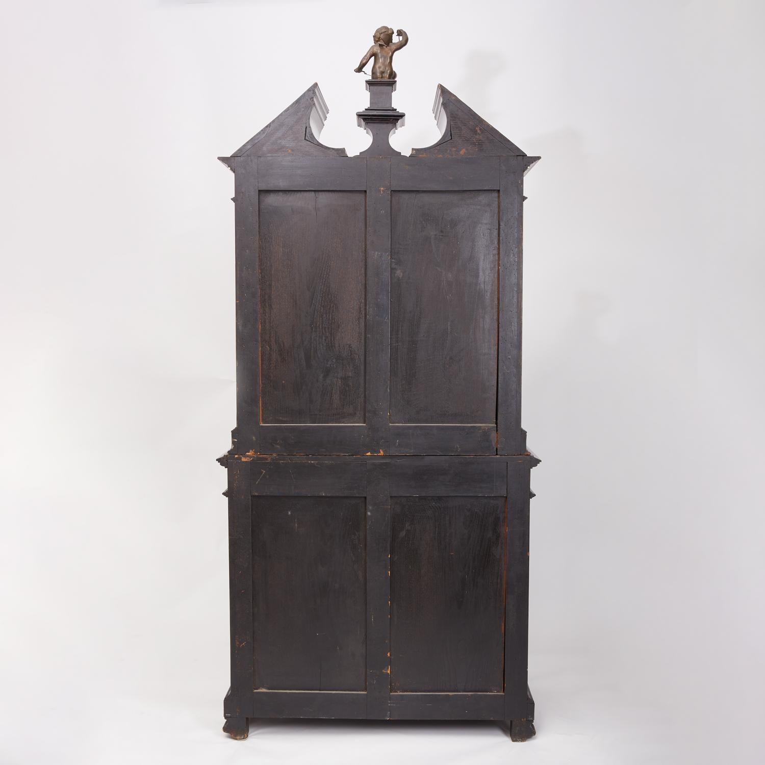 Renaissance Revival Ebonized Cabinet with Exquisite Enameled Copper 1