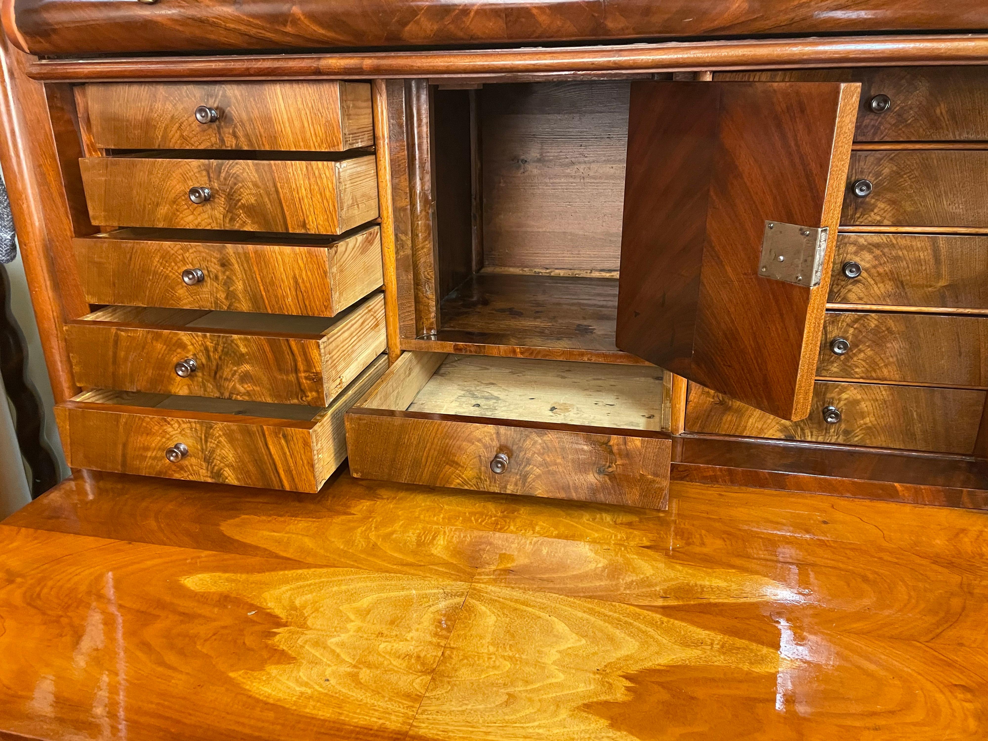 Mid-19th Century Renaissance Revival Secretary For Sale