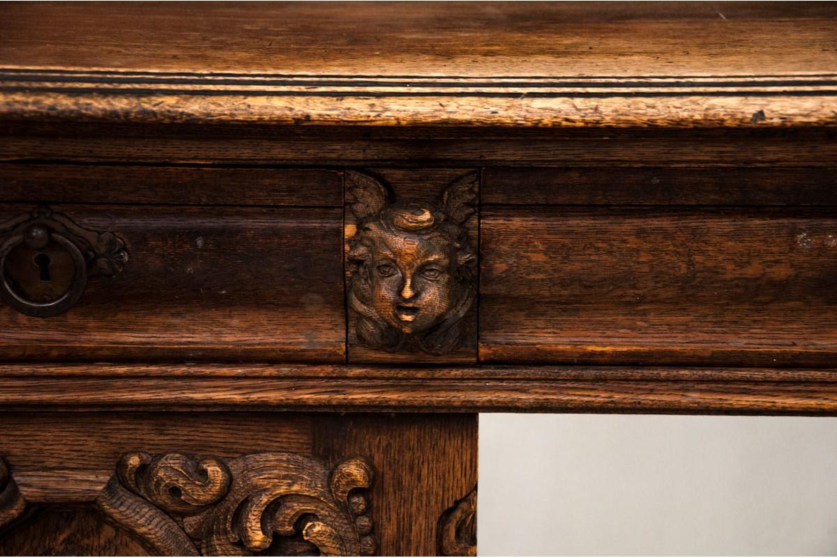 Oak Renaissance Style Desk from the Late 19th Century