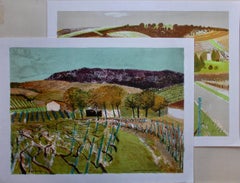 Rene Genis and a Guy Bardone Mourlot Printed Lithographs