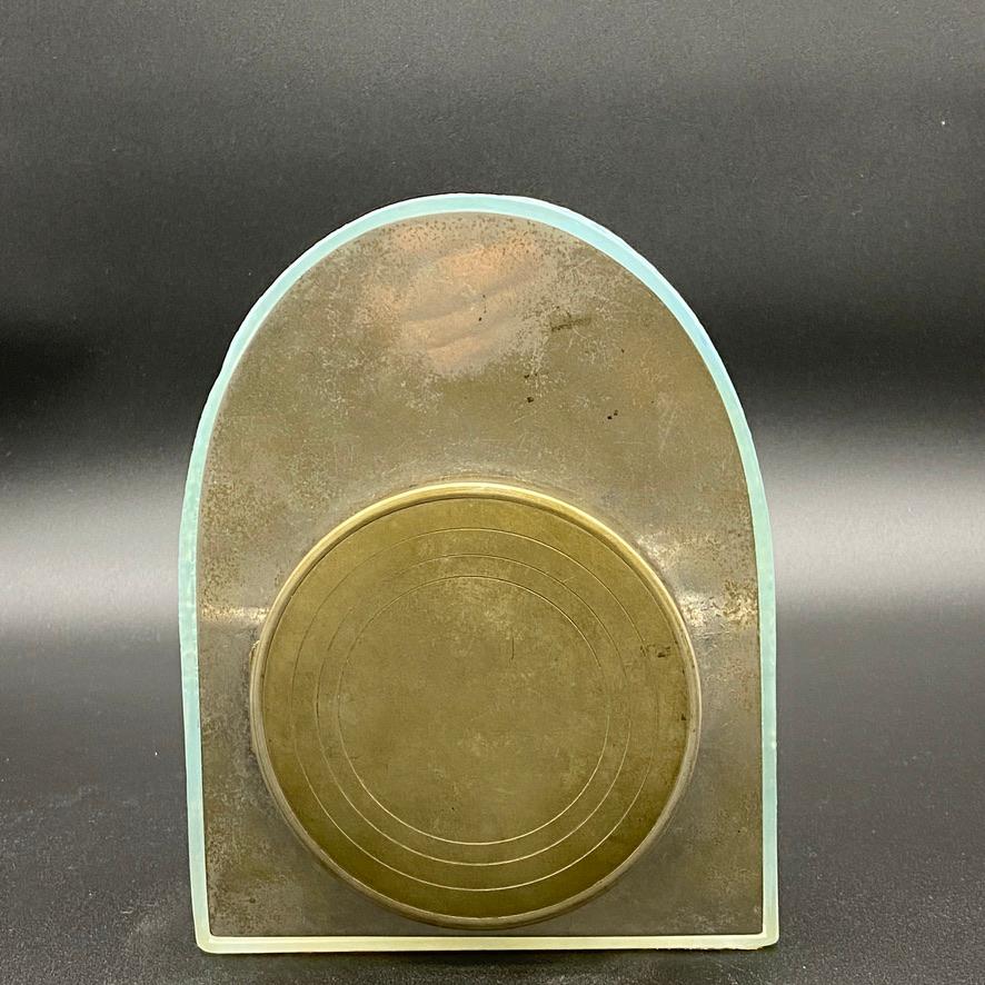 Inizio XX secolo René Lalique Orologio Art Déco 2 Colombes in vetro in vendita