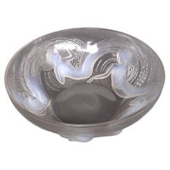 Vintage René Lalique Art Deco Opalescent Glass Calypso Bowl