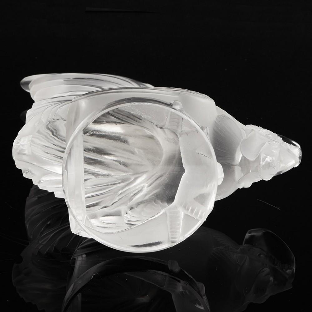 20th Century A Rene Lalique Frosted and Polished Coq Nain Car Mascot, Designed 1928 For Sale