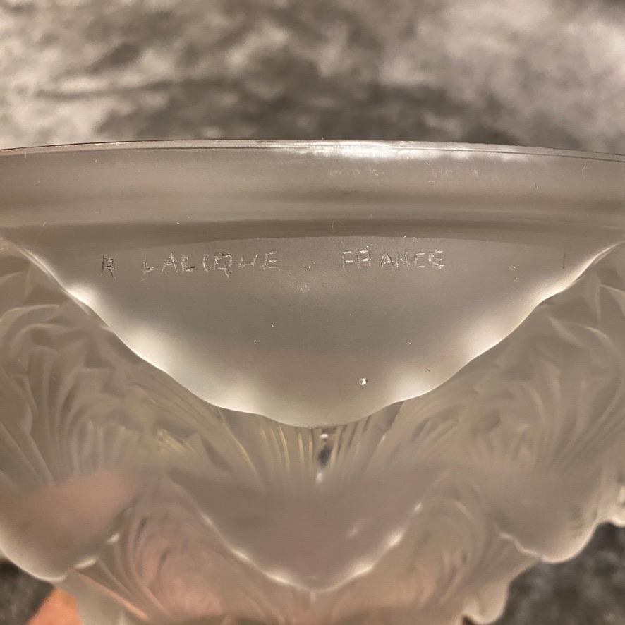 A Rene Lalique Gallion Glass Chandelier1926 For Sale 4