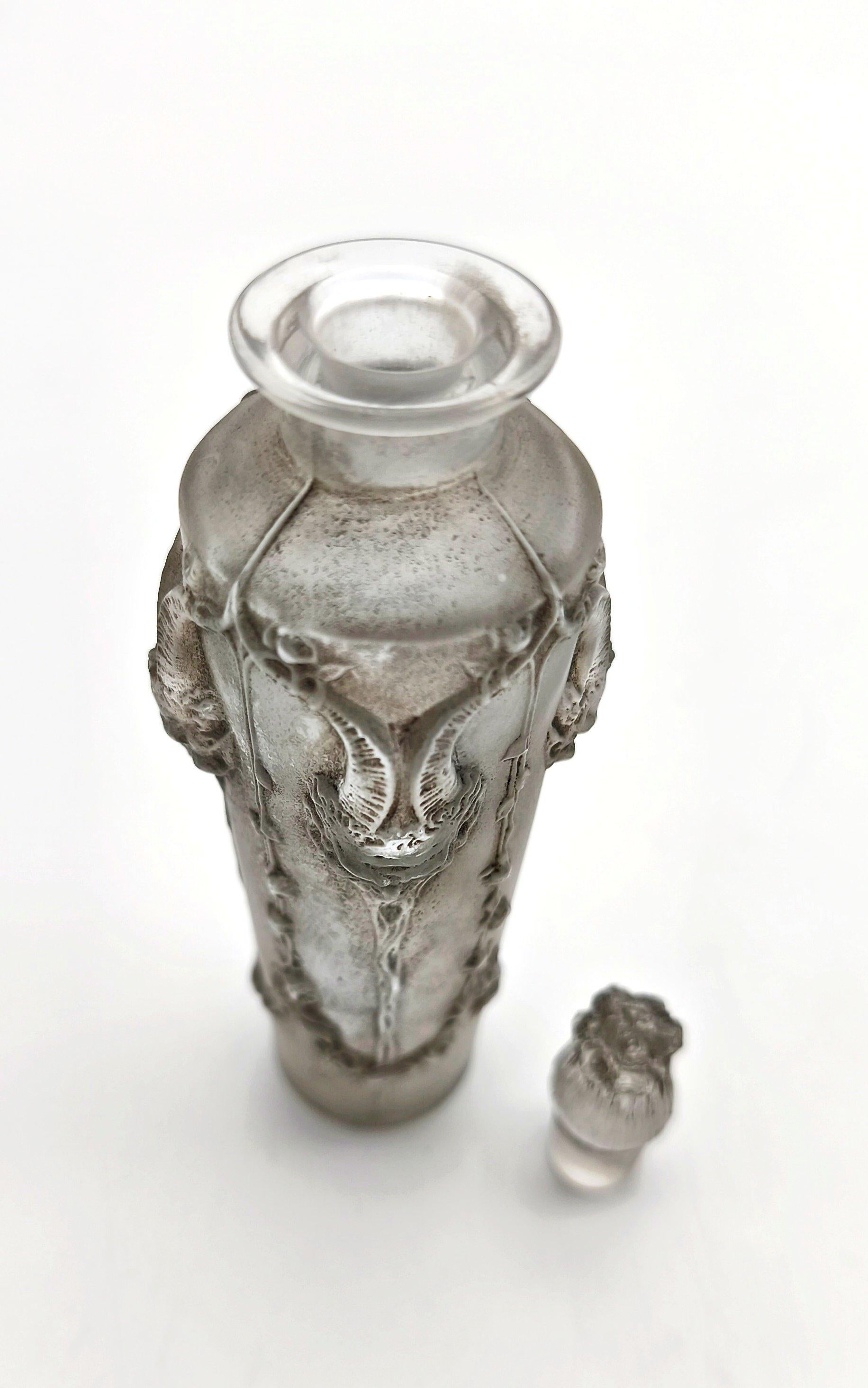 Frasco de perfume de cristal René Lalique 