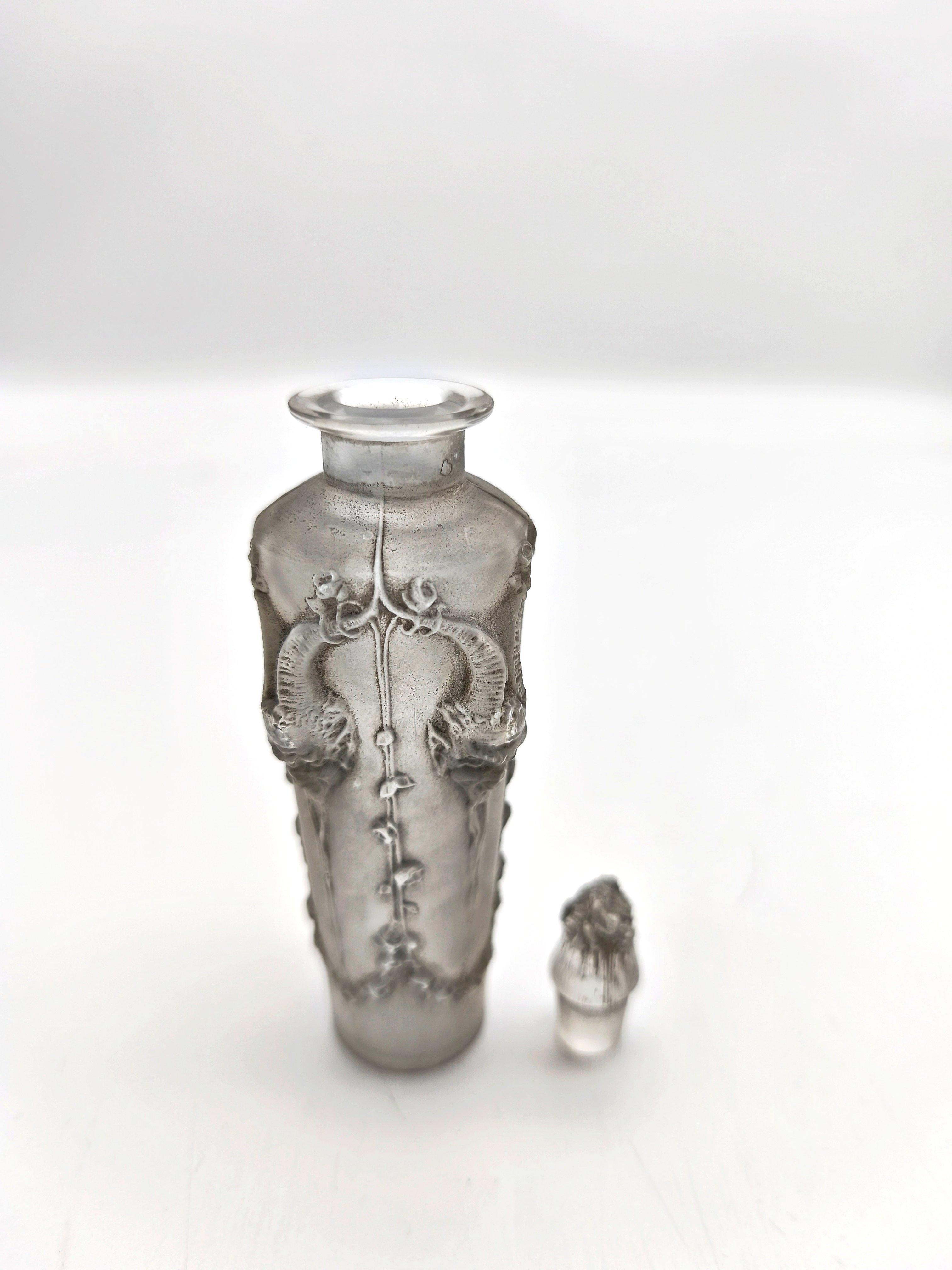 Frasco de perfume de cristal René Lalique 