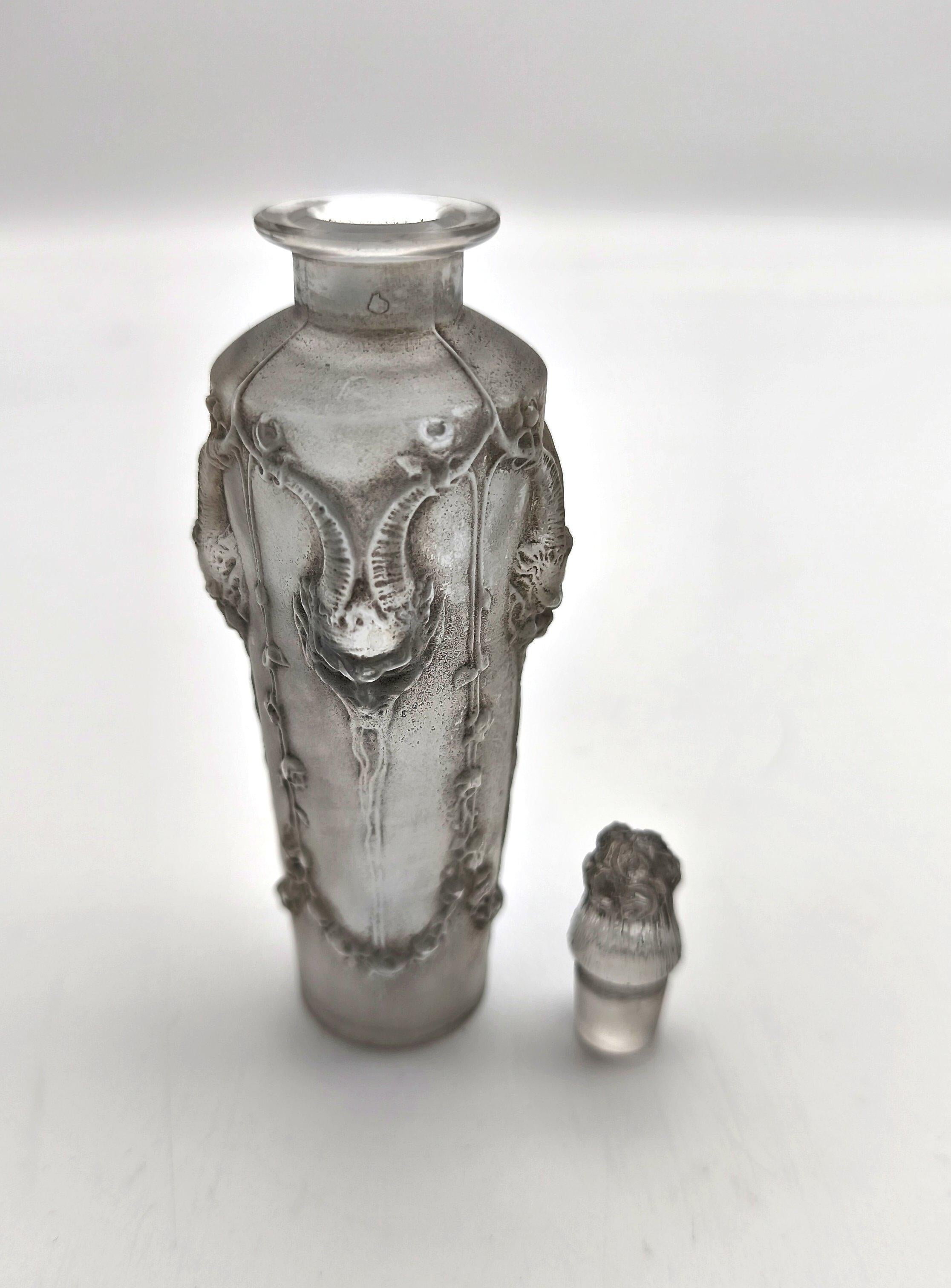 Frasco de perfume de cristal René Lalique 