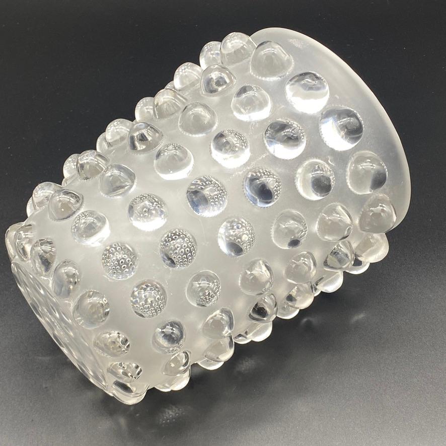 French A Rene Lalique Mossi Glass vase