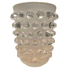 Vintage A Rene Lalique Mossi Glass vase 