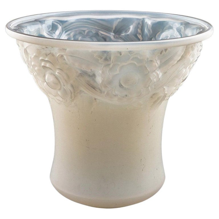 Rene Lalique Opalescent Orleans Vase circa, 1930 at 1stDibs