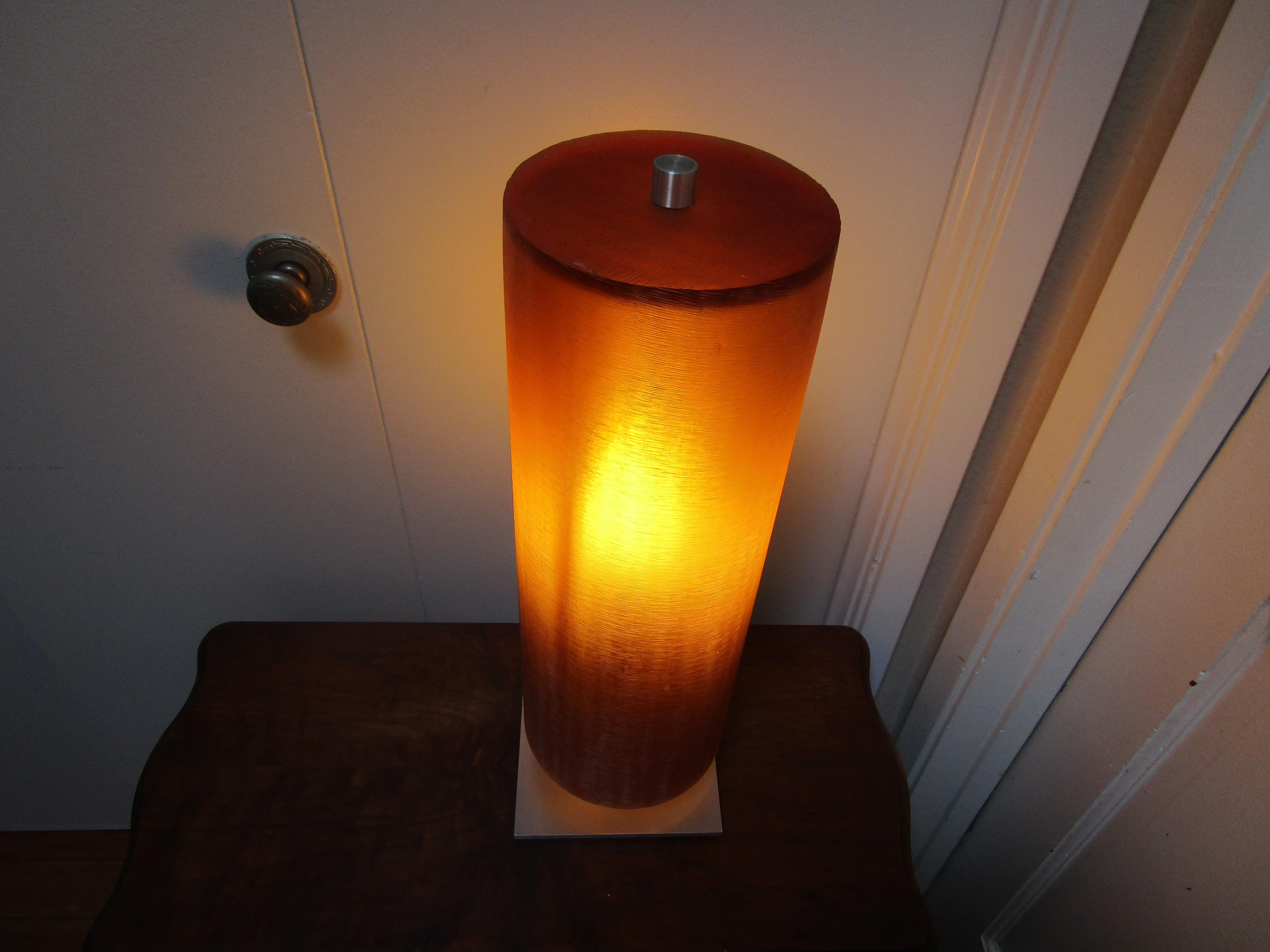 American A Resin Lamp Shade Vintage International MCM circa 1950-60s For Sale