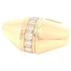 A Retro 18ct Rose gold and Diamond Ring Circa 1940s made in Paris.