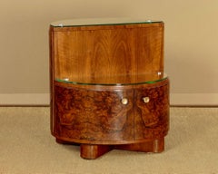 A Revolving Art Deco Drinks or Cocktail Cabinet Bar