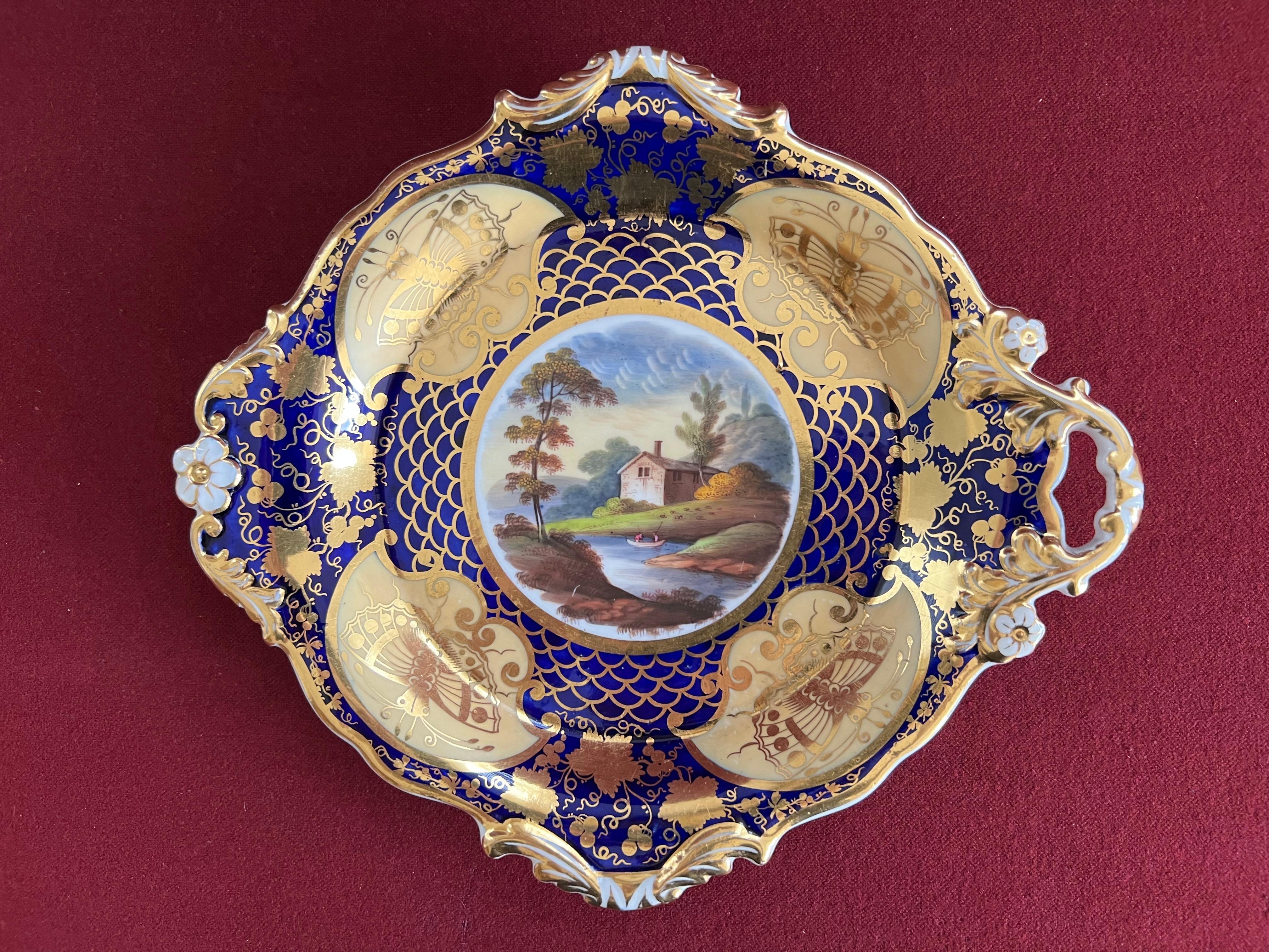 Porcelaine Service à dessert partiel en porcelaine de Ridgway, motif 1045 vers 1825 en vente