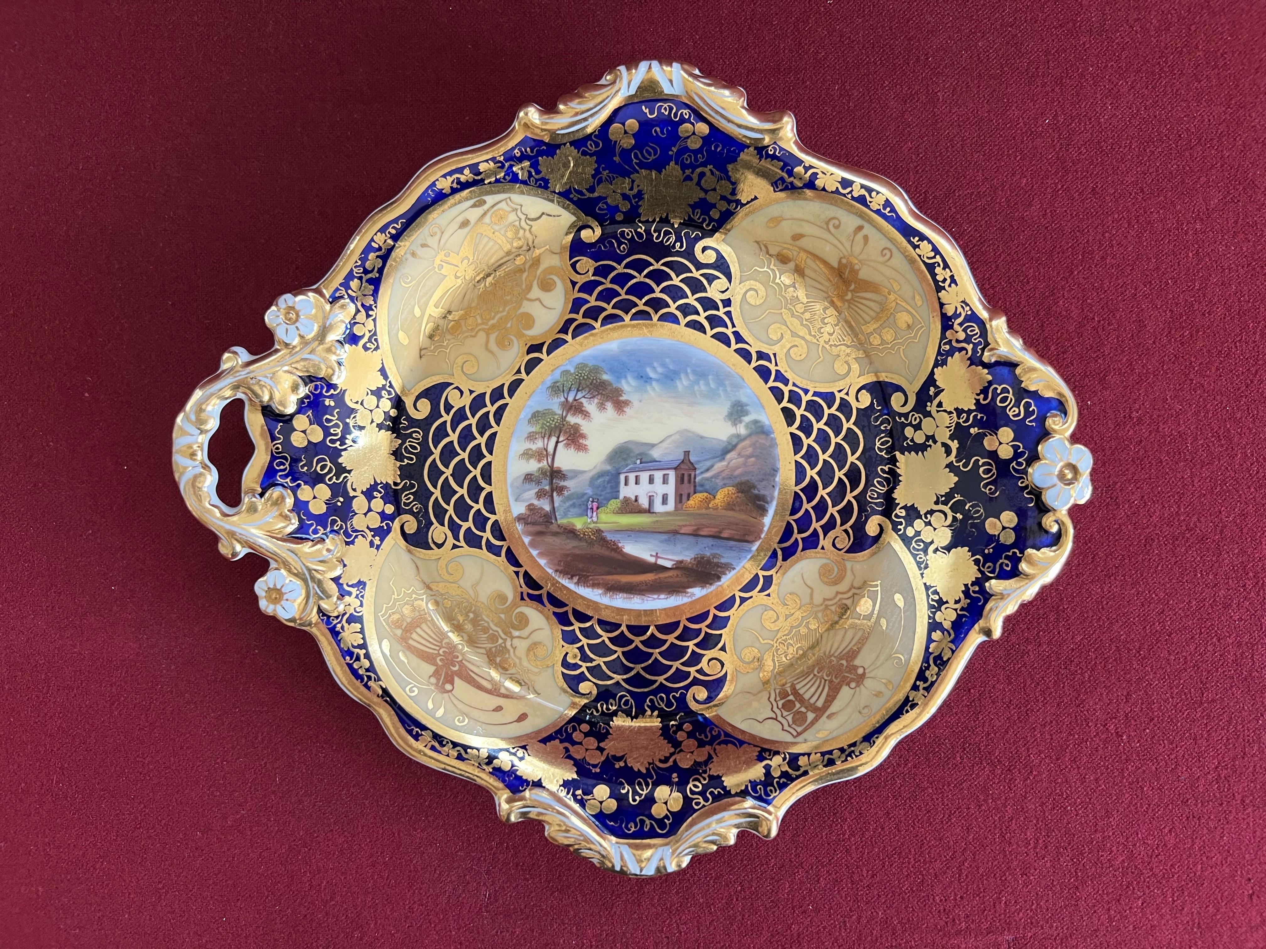 Service à dessert partiel en porcelaine de Ridgway, motif 1045 vers 1825 en vente 1