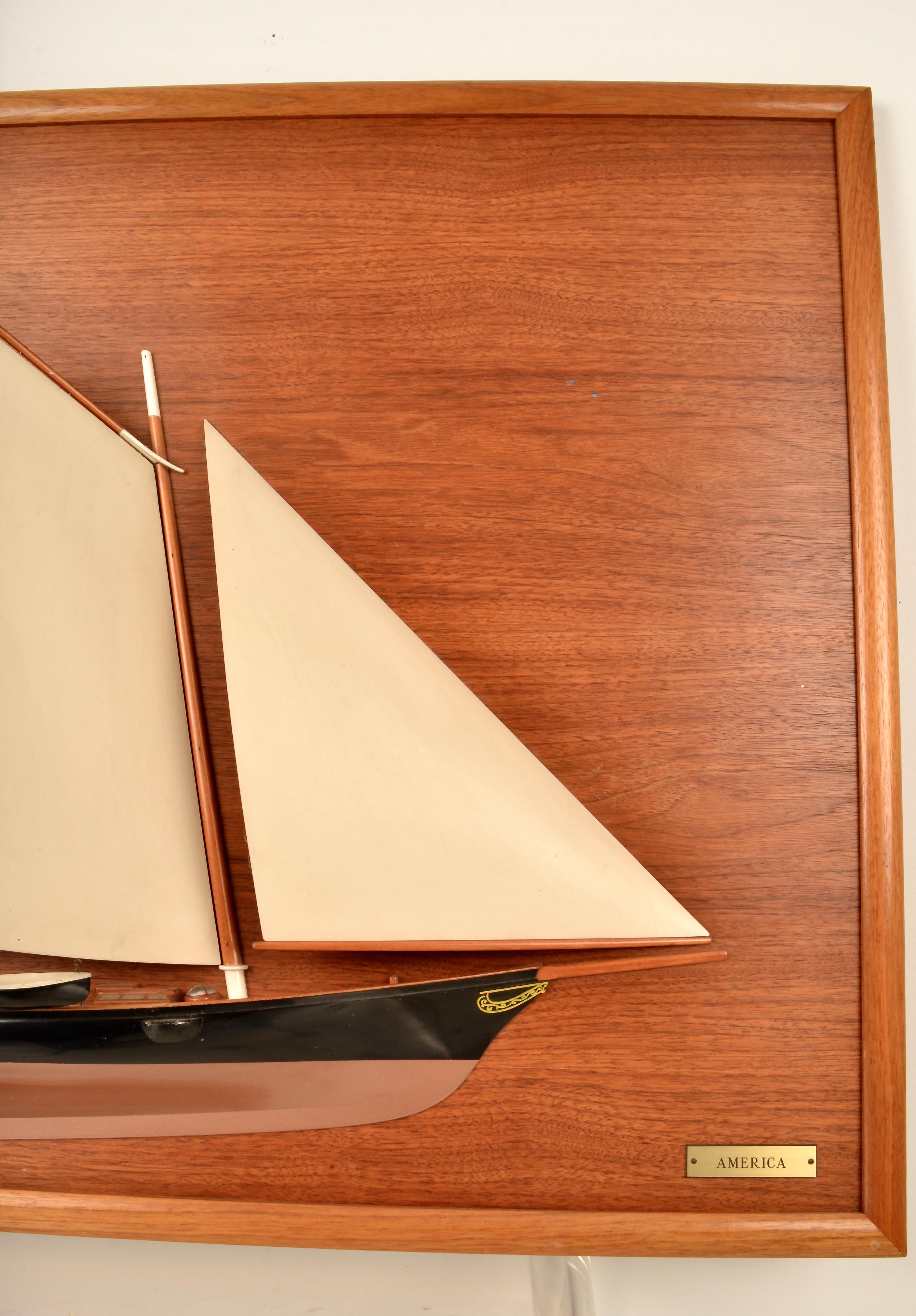 American Classical Rigged Half Model of the Schooner Yacht America