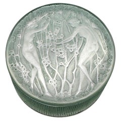 A R.Lalique 2 Figurines Glass Box.