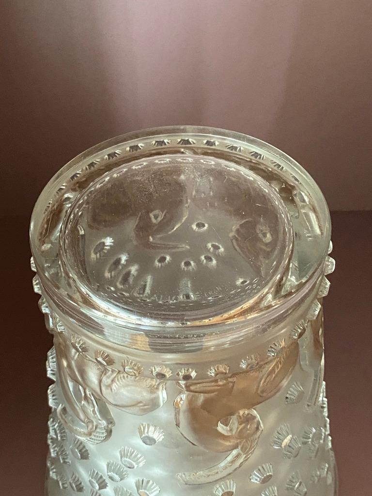 Mid-20th Century A R.Lalique Ajaccio  Glass Vase