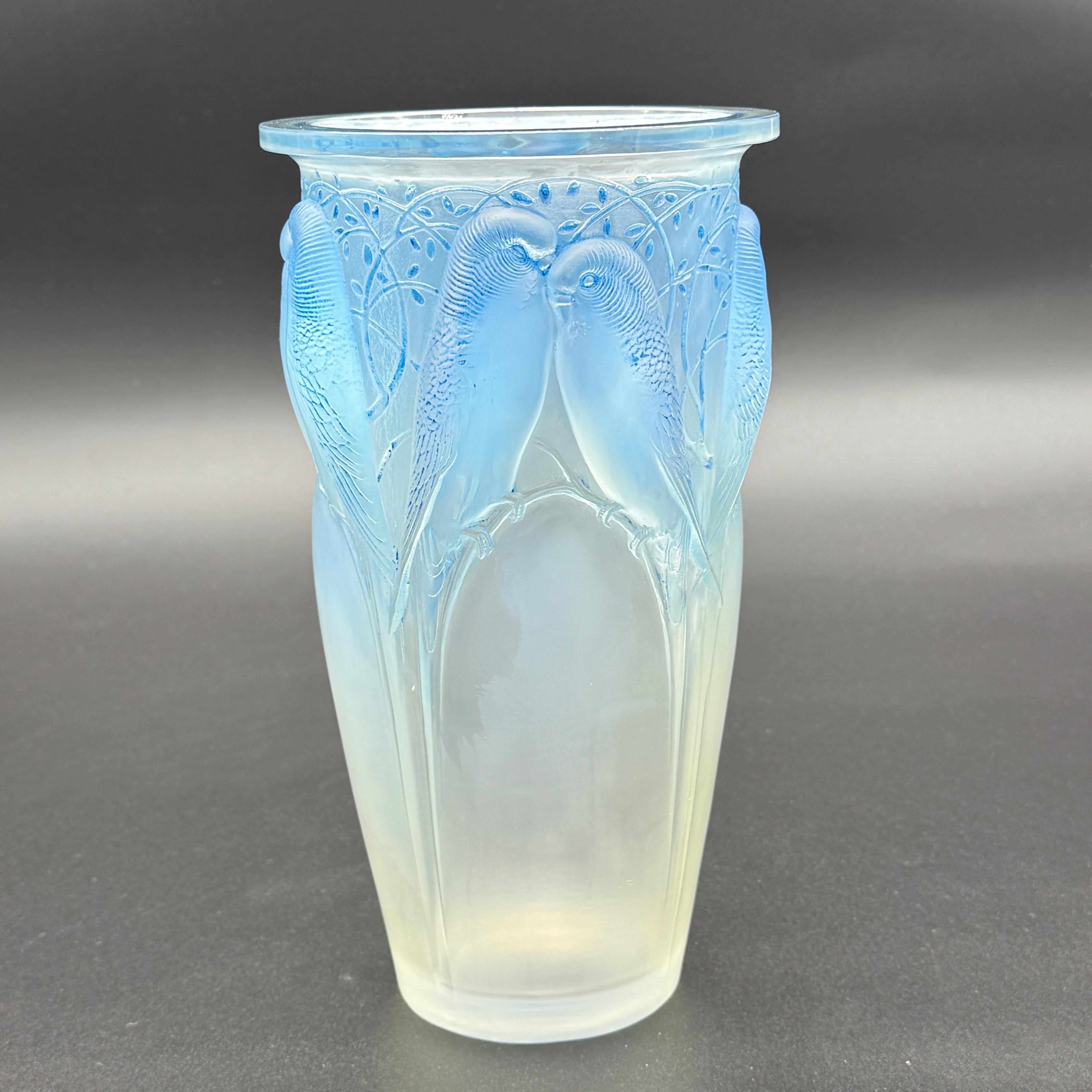 A R.Lalique  Vaso Ceylan in vetro Art Déco in vendita 3