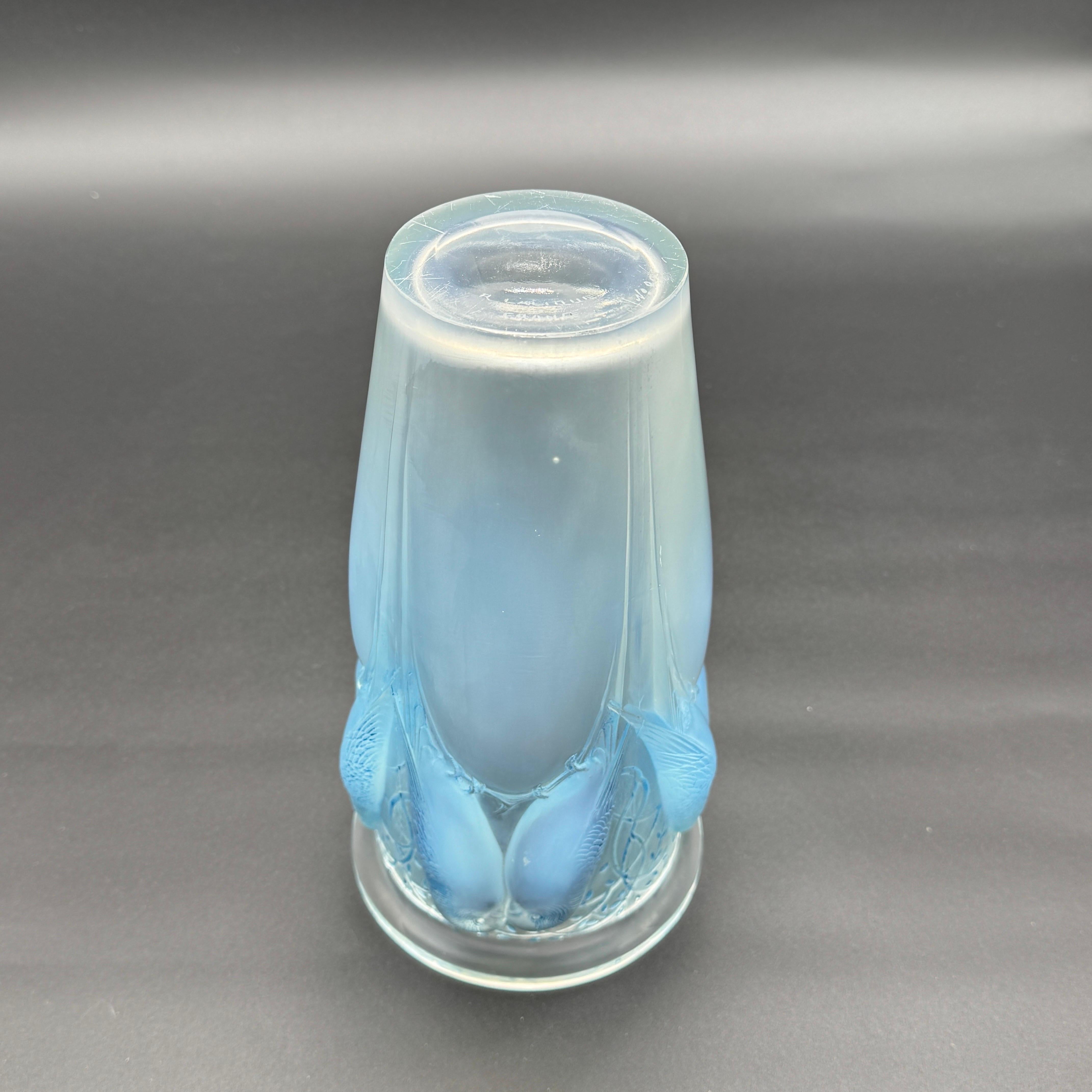 A R.Lalique  Vaso Ceylan in vetro Art Déco in vendita 2