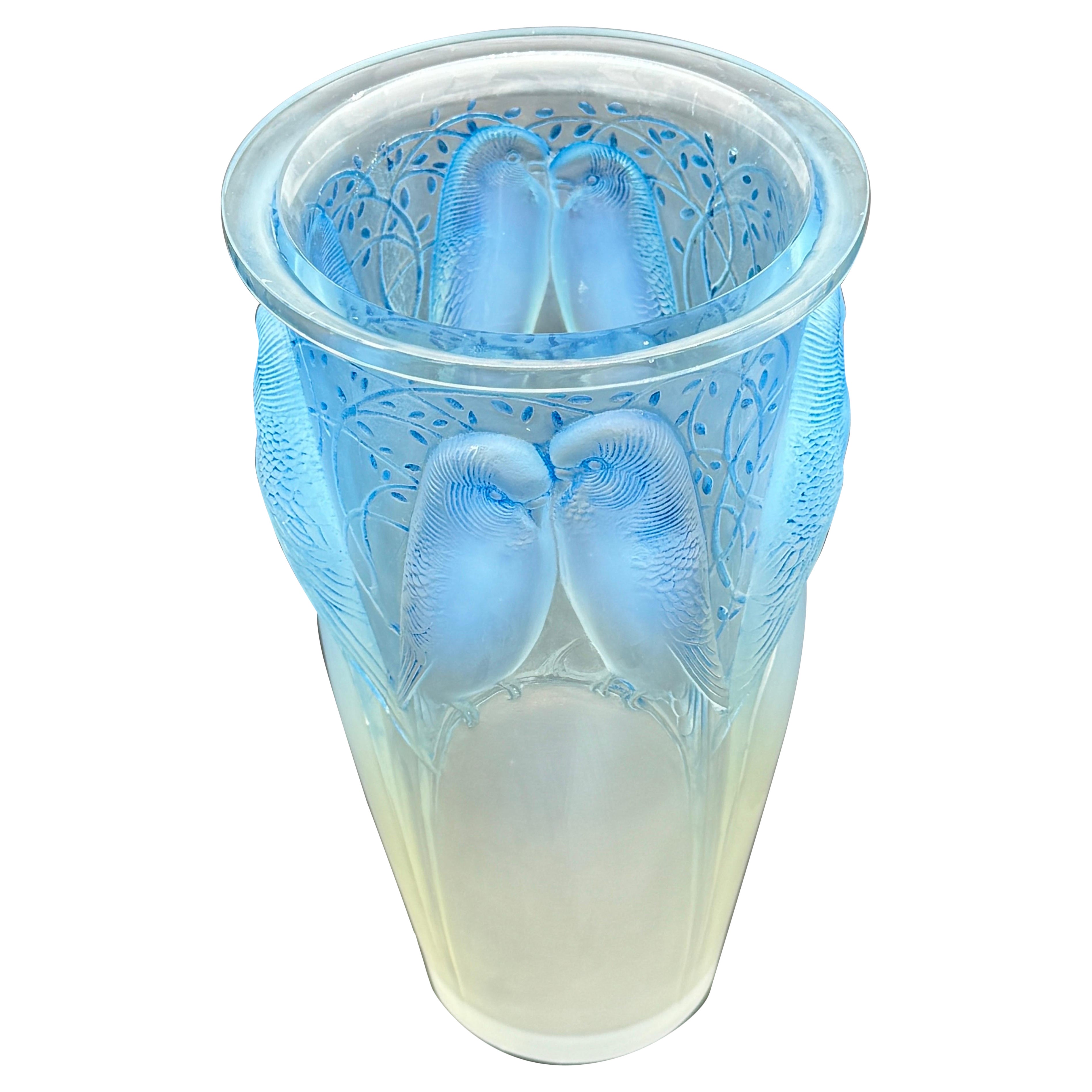 A R.Lalique  Vaso Ceylan in vetro Art Déco