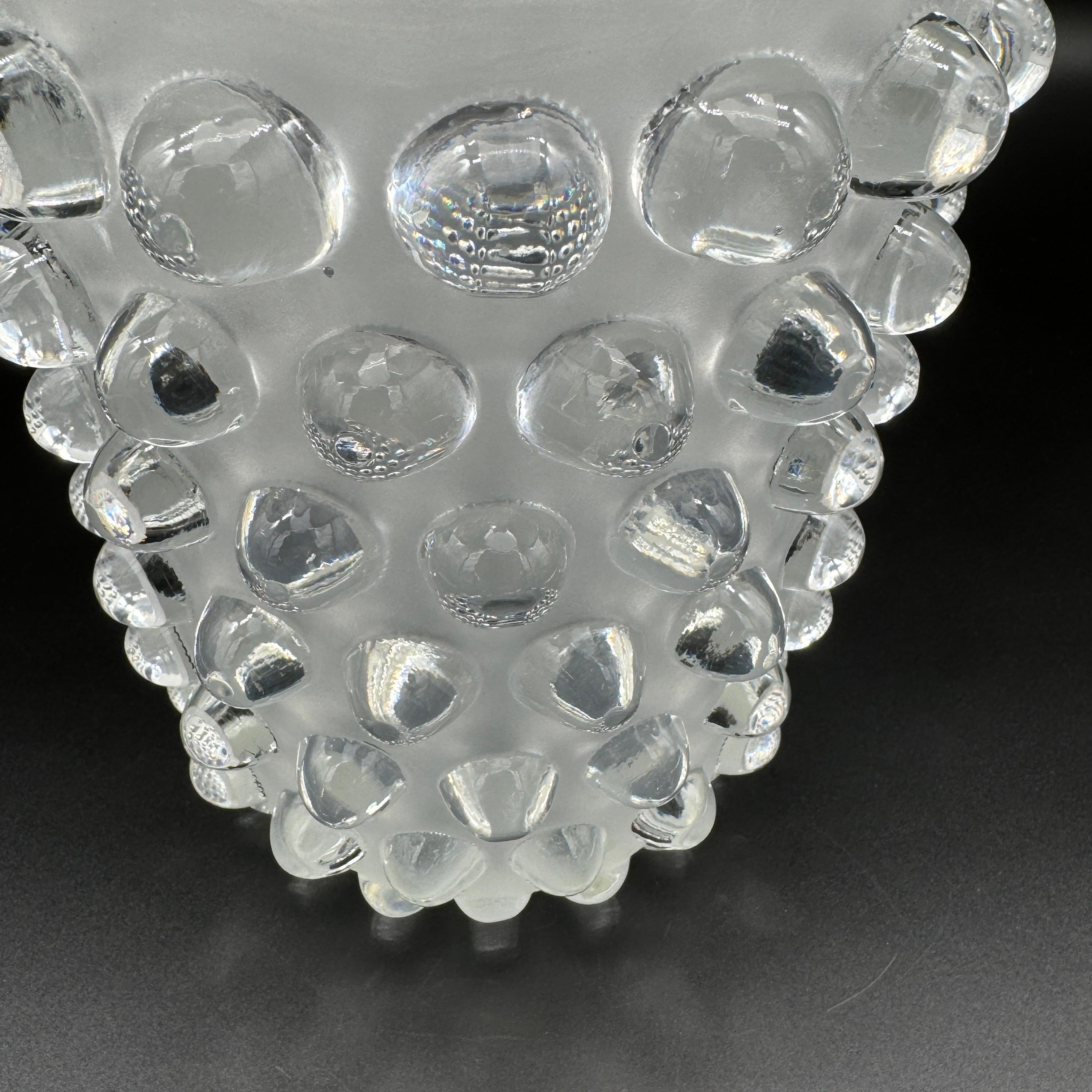 Mid-20th Century A R.Lalique Art Deco Mossi Glass Vase