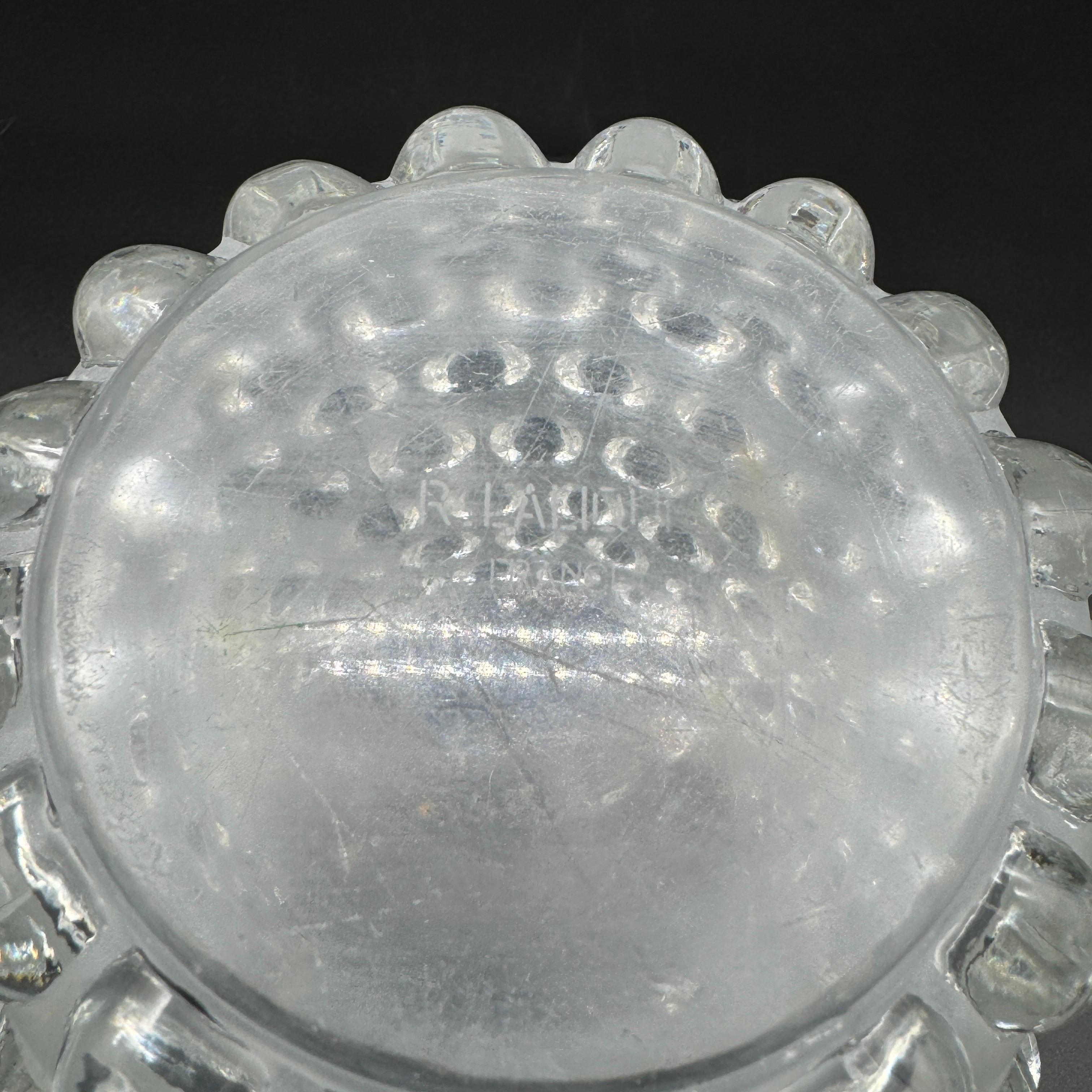 A R.Lalique Art Deco Mossi Glass Vase 4