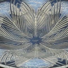 A R.Lalique ARt Deco Opalescent Glass Oeillet Plate.