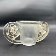 A R.Lalique Art Déco Pierrefonds Glass Vase