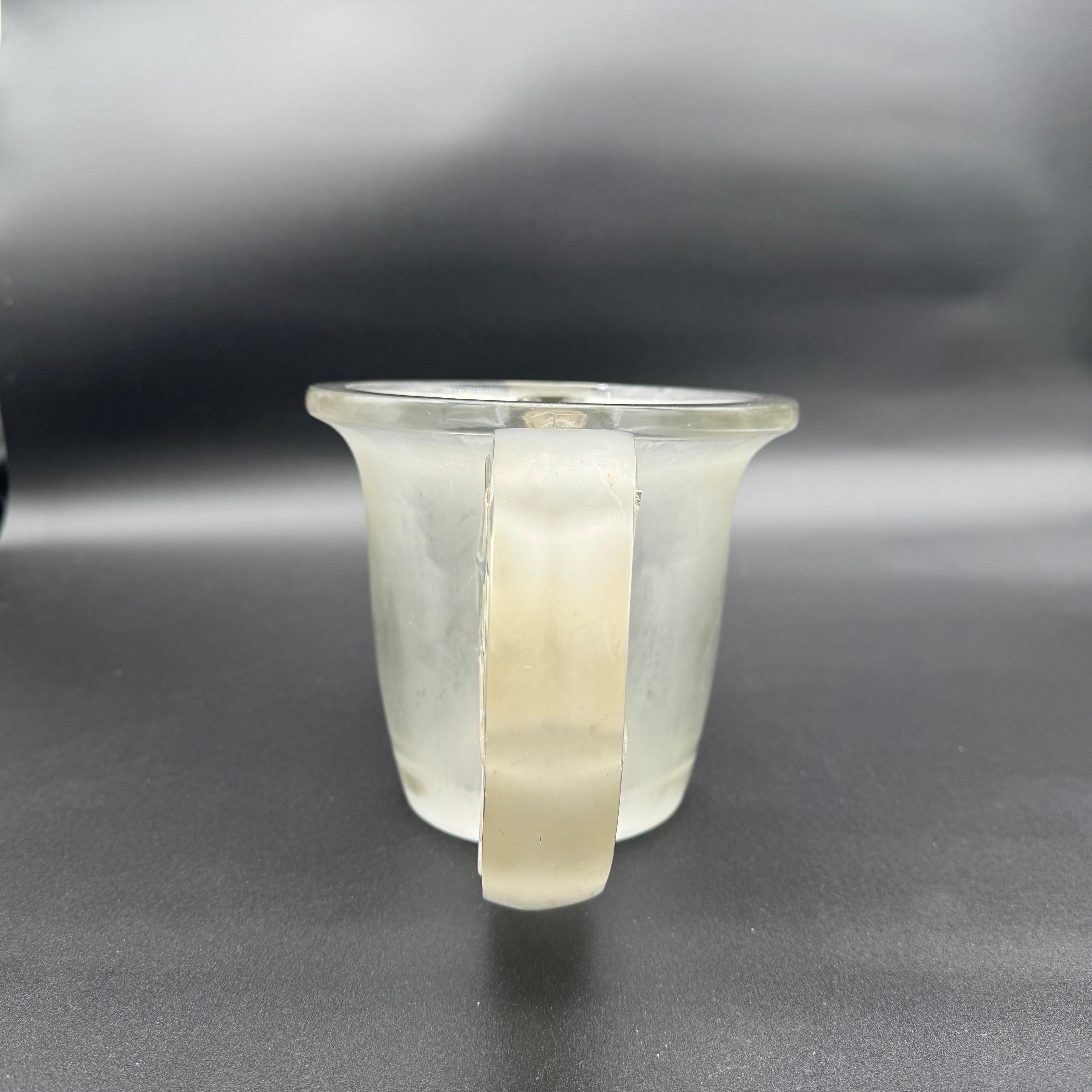 A R.Lalique Art Déco Pierrefonds Glasvase (Geformt) im Angebot