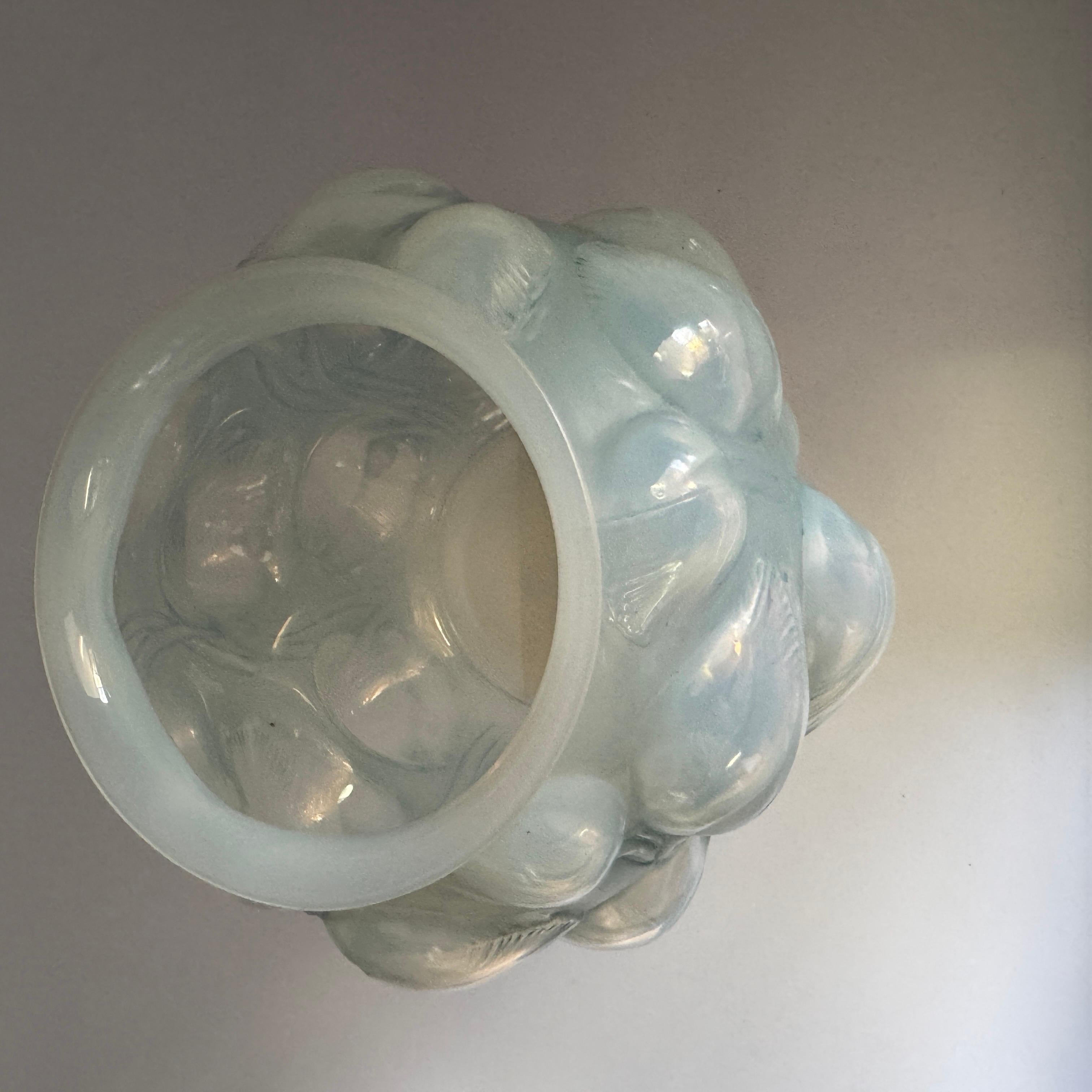 Blown Glass A R.Lalique Art Déco Tulip Vase For Sale