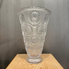 A R.Lalique Cancale Glass Vase