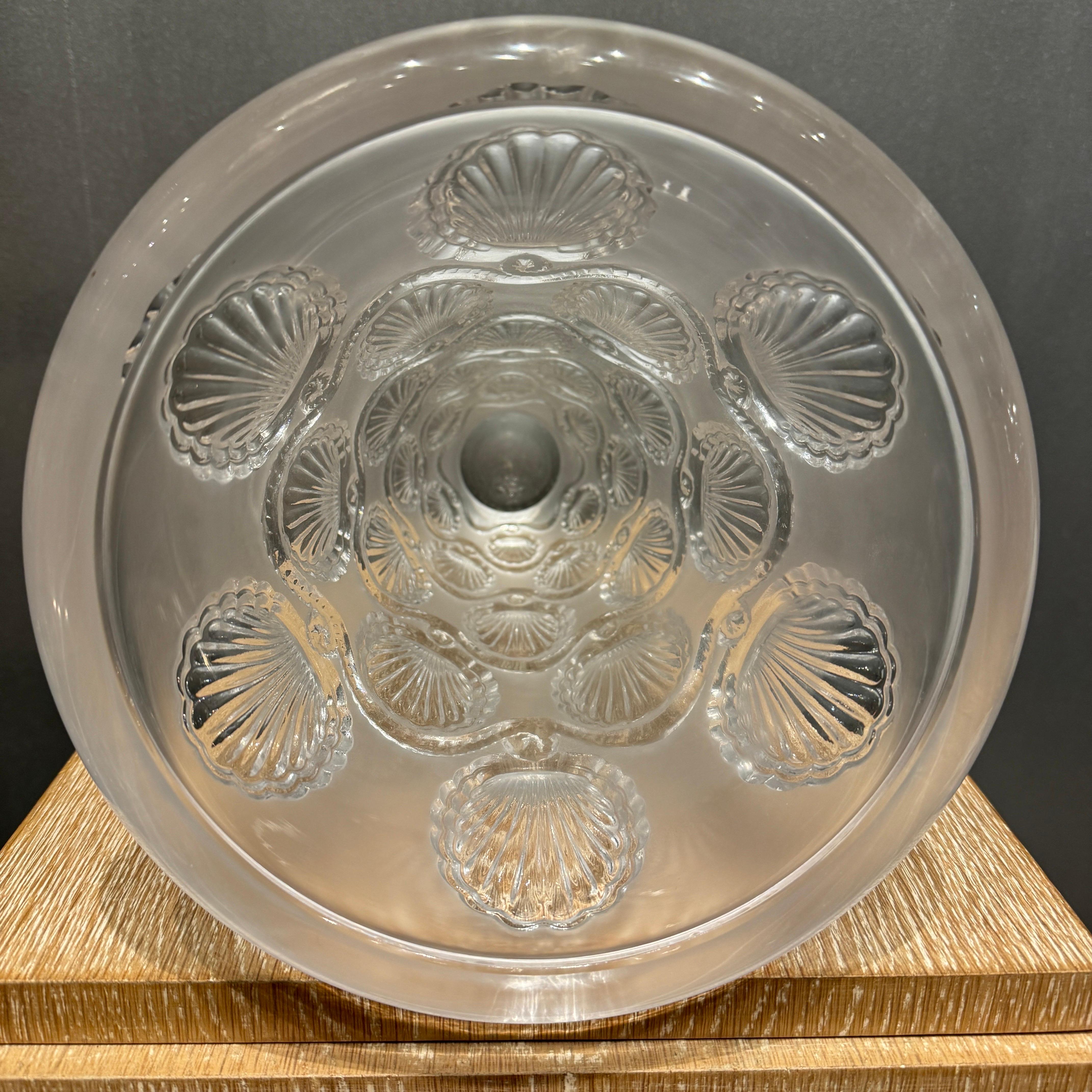Un vaso di vetro R.Lalique Cancale in vendita 2