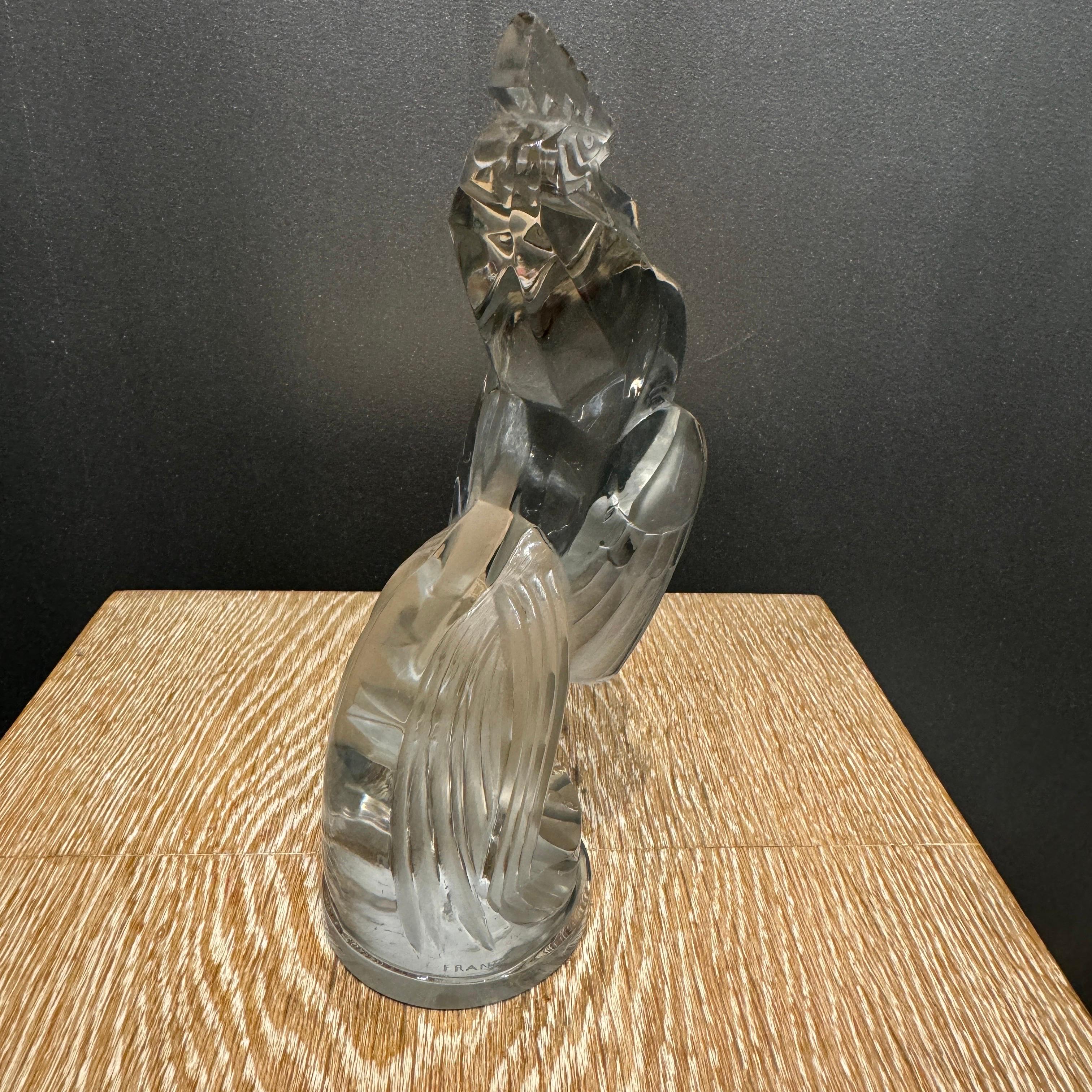 Art Deco A R.Lalique Coq Houdan Car  Mascot