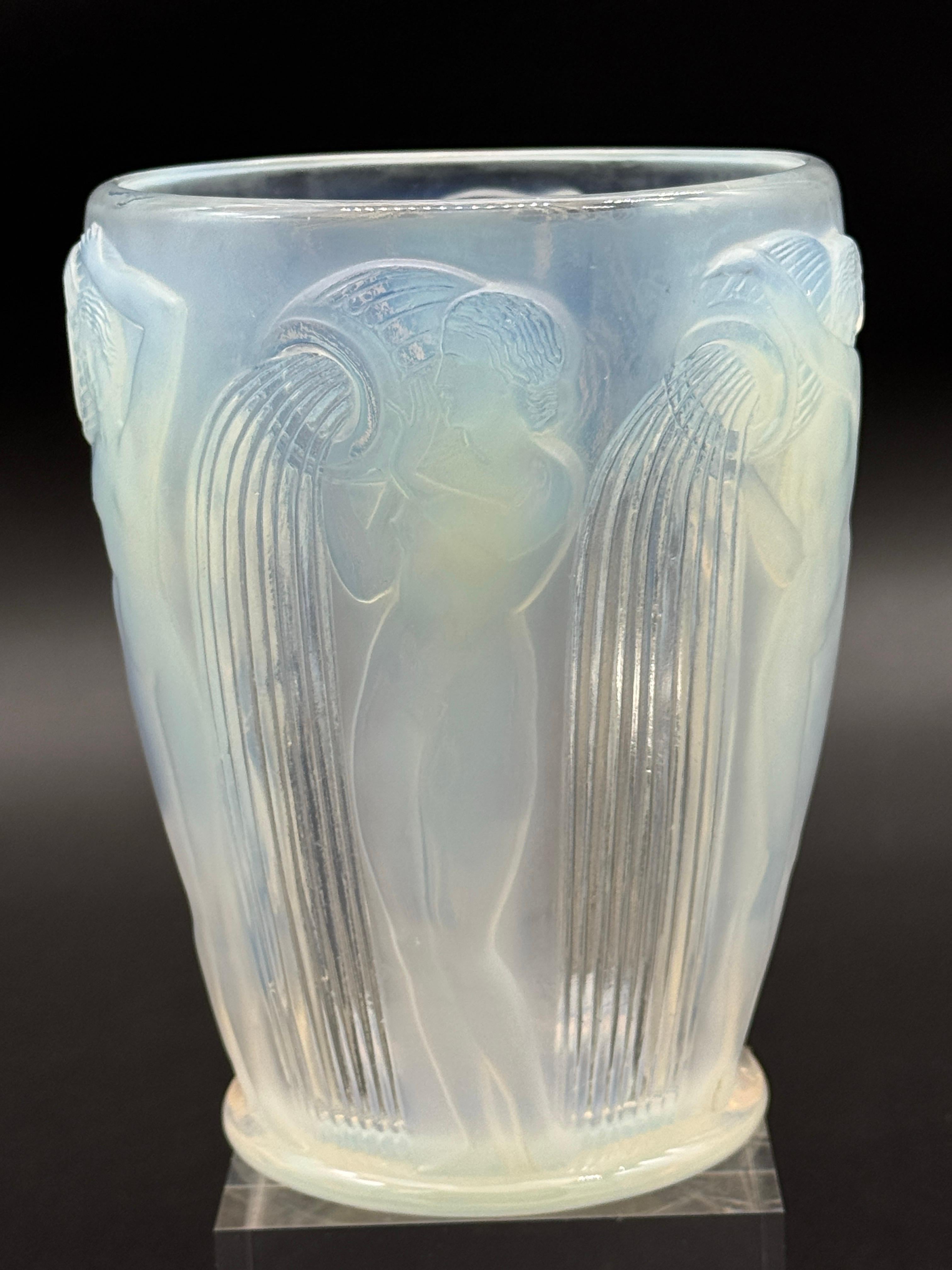 Un vaso di vetro R&R ART Lalique Danaïdes Art Déco in vendita 4