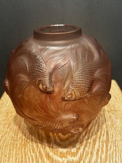 A R.Lalique Formise Art Deco Vase