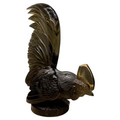 A R.Lalique Glass Art Deco  Rooster Car Mascot