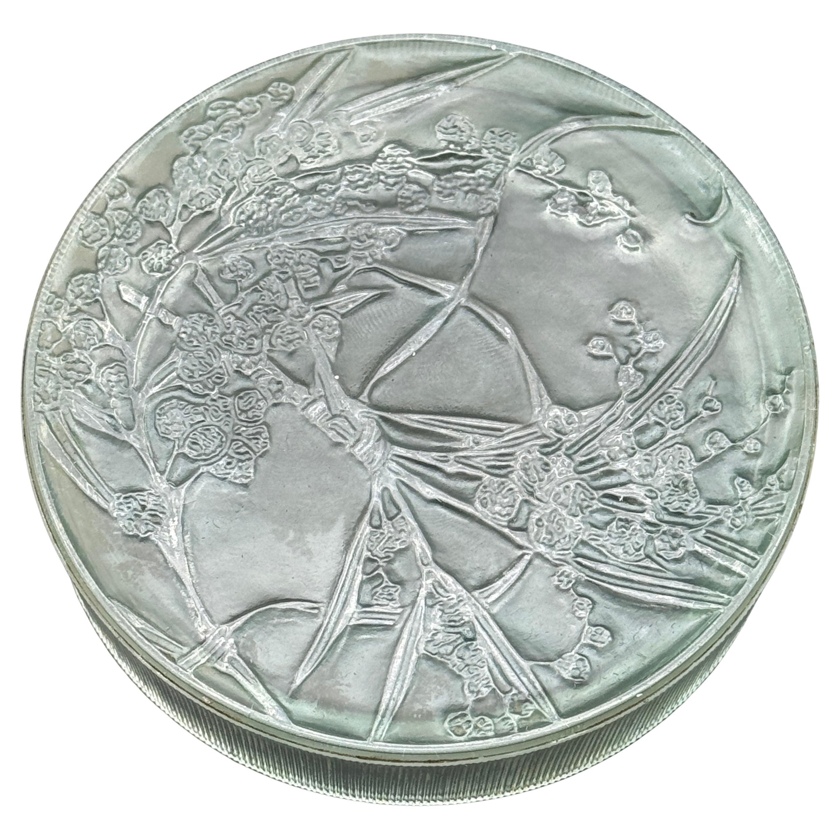 Una scatola di vetro R.Lalique per il profumo Aris in vendita