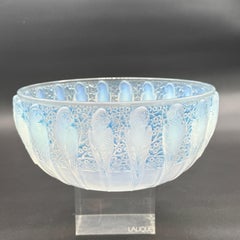 A R.Lalique Opalescent Glass Perruches Bowl.