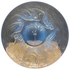 A R.lalique Opalescent Mermaid Plate