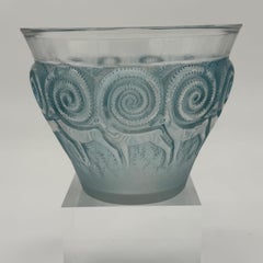 A R.Lalique Rennes Art Déco Glass Vase