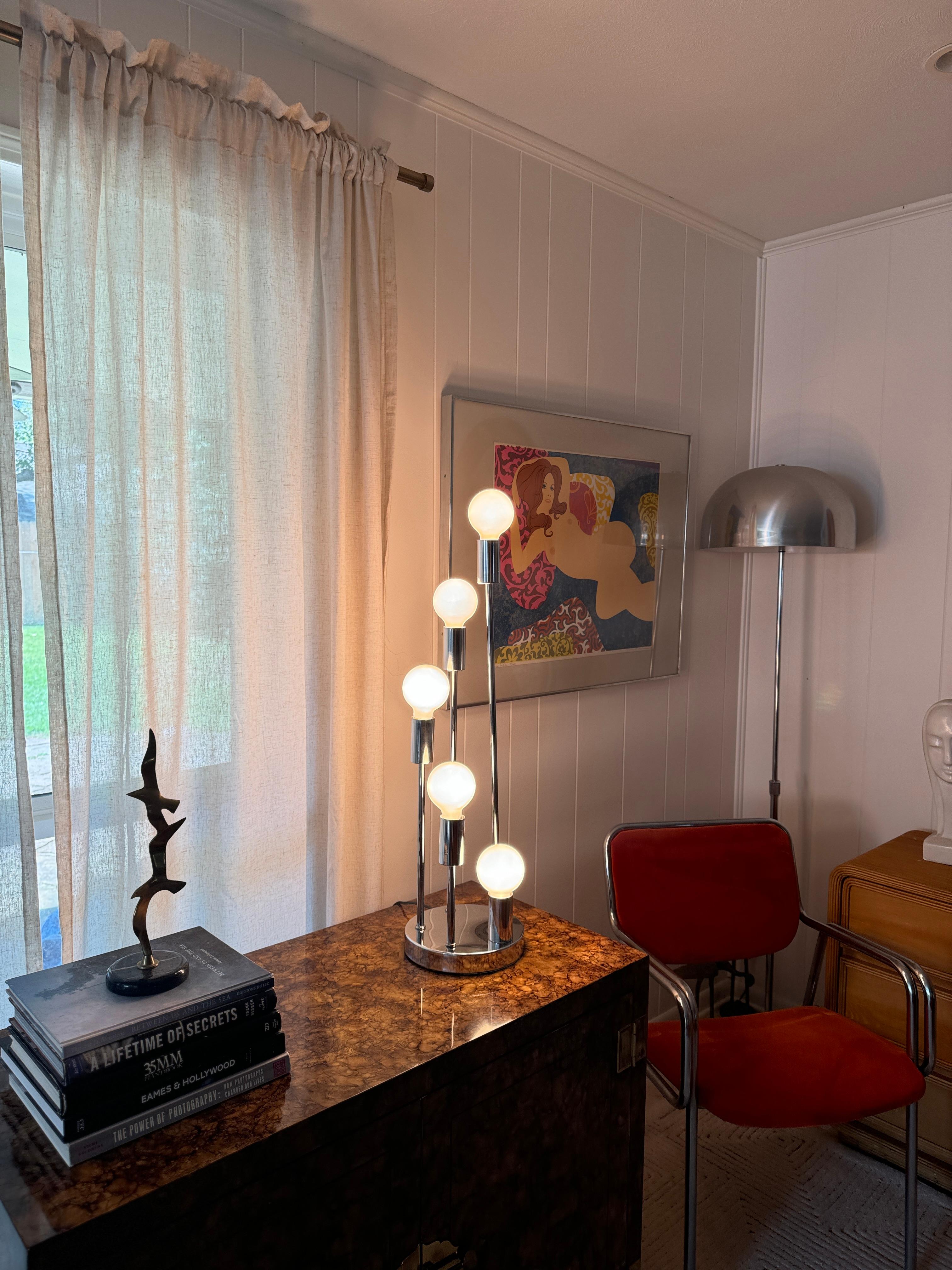 Unknown A Robert Sonneman Style waterfall table lamp, circa 1960s