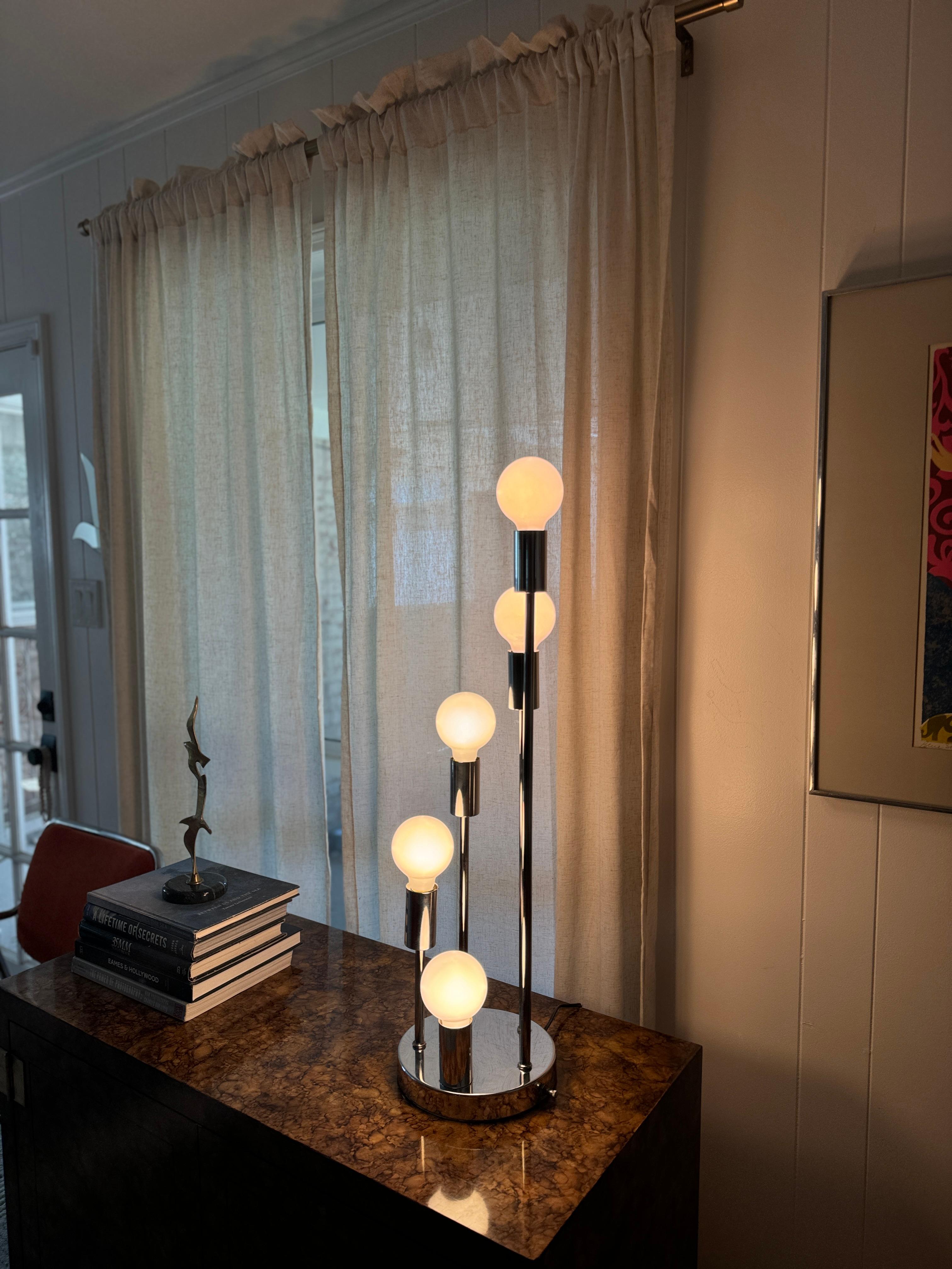 Mid-20th Century A Robert Sonneman Style waterfall table lamp, circa 1960s